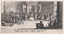 La Condamnation a Mort (The Condemnation to Death), from "La Grande Passion" (The Large Passion), Jacques Callot French, Etching and engraving; first state of two (Lieure)