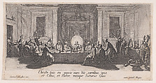 La Cêne (The Last Supper), from "La Grande Passion" (The Large Passion), Jacques Callot  French, Etching and engraving; second state of three (Lieure)