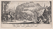 Le Portement de Croix (Christ Carrying the Cross), from "La Grande Passion" (The Large Passion), Jacques Callot  French, Etching and engraving; second state of three (Lieure)