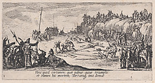 Le Crucifiement (The Crucifixion), from "La Grande Passion" (The Large Passion), Jacques Callot  French, Etching and engraving; first state of two (Lieure)