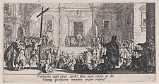 La Présentation au Peuple (The Presentation of Christ to the People), from "La Grande Passion" (The Large Passion), Jacques Callot  French, Etching and engraving
