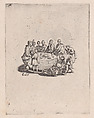 La Cêne (The Last Supper), from "Les Quatre Banquets" (The Four Feasts), Jacques Callot French, Etching and engraving; first state of three (Lieure)