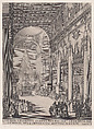 Le Catafalque de l'Empereur Mathais pièce appelée aussi Le Petit Prédicateur, La Chapelle Funèbre de Florence et Requiem de L'Empereur Mathais (The Catafalque of the Emperor Matthais, piece also called The Small Preacher, The Funerary Chapel of Florence, The Requiem of the Emperor Matthais), Jacques Callot  French, Etching and engraving; second state of three (Lieure)