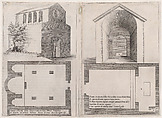 Plates 12 and 13, from "Trattato delle Piante & Immagini de Sacri Edifizi di Terra Santa" (Treatise of the Plans & Images of the Sacred Buildings of the Holy Land), Jacques Callot French, Etching and engraving; plate 12: first state of two (Lieure)