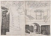 Plate 9, from "Trattato delle Piante & Immagini de Sacri Edifizi di Terra Santa" (Treatise of the Plans & Images of the Sacred Buildings of the Holy Land), Jacques Callot French, Etching and engraving; first state of two (Lieure)