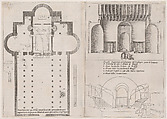 Plates 3 and 4, from "Trattato delle Piante & Immagini de Sacri Edifizi di Terra Santa" (Treatise of the Plans & Images of the Sacred Buildings of the Holy Land), Jacques Callot French, Etching and engraving; plate 3: first state of two (Lieure)