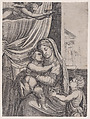 Madonna and Child, Agostino Veneziano (Agostino dei Musi) Italian, Engraving