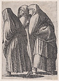 The Three Holy Women Going to the Sepulchre, Agostino Veneziano (Agostino dei Musi) Italian, Engraving