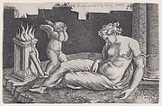 Cleopatra, Agostino Veneziano (Agostino dei Musi) Italian, Engraving