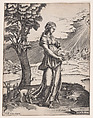 The Cumaean Sibyl, Agostino Veneziano (Agostino dei Musi) Italian, Engraving