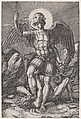 Saint Michael, Agostino Veneziano (Agostino dei Musi)  Italian, Engraving