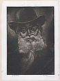Whiskers, Dox Thrash  American, Carborundum mezzotint