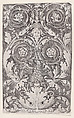 Ornamental Panel, Agostino Veneziano (Agostino dei Musi)  Italian, Engraving