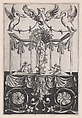 Ornamental Panel, Agostino Veneziano (Agostino dei Musi) Italian, Engraving