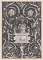 Ornamental Panel, Agostino Veneziano (Agostino dei Musi) Italian, Engraving