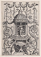 Ornamental Panel, Agostino Veneziano (Agostino dei Musi) Italian, Engraving
