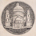 Saint Peter's Basilica, Agostino Veneziano (Agostino dei Musi)  Italian, Engraving