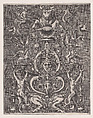 Ornamental Panel, Anonymous, Italian, 16th to early 17th century Italian, Engraving