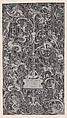Ornamental Panel, Agostino Veneziano (Agostino dei Musi) Italian, Engraving