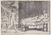 Lycaon Transformed into a Wolf, Agostino Veneziano (Agostino dei Musi) Italian, Engraving