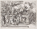 The sacrifice of Iphigenia, Arnold van Westerhout  Flemish, Etching