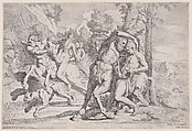 The Education of Achilles, Giovanni Cesare Testa Italian, Etching