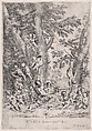 The Garden of Charity, Pietro Testa  Italian, Etching