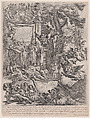 An allegory in honor of the arrival of Cardinal Franciotti as Bishop of Lucca, Pietro Testa  Italian, Etching