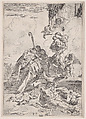 Three Luchese saints interceding with the Virgin for the victims of the plague, Pietro Testa Italian, Etching