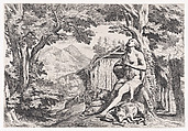 The Prodigal Son Among the Swine, Pietro Testa Italian, Etching
