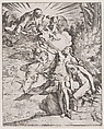 The sacrifice of Isaac by his father Abraham, Pietro Testa  Italian, Etching