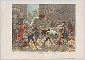 The Yule Log in India — Bringing in the Ice, from "The Graphic" Christmas Number, Charles Roberts  British, Color wood engraving