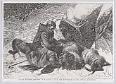 Severe Weather, from "Illustrated London News", William Luson Thomas British, Wood engraving