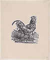 The Rooster, Charles Jacque French, Wood engraving