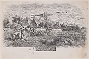 August, from "Album of Rustic Subjects", Charles Jacque  French, Wood engraving
