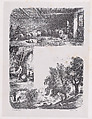 November, from "Album of Rustic Subjects", Charles Jacque  French, Wood engraving