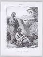 Giotto and Cimabue, from "L'Artiste", Armand Vastine French, Lithograph