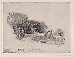 Place Pigalle in 1878, Félix-Hilaire Buhot French, Etching, aquatint, and stop-out; third (?) state of six
