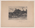 Small Thatched Cottages (Les Petites Chaumières), Félix-Hilaire Buhot French, Etching, drypoint, aquatint, roulette, stop-out, and burnishing; fourth state of four