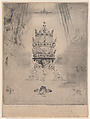 The Tiara, Félix-Hilaire Buhot French, Etching and drypoint; first state of three