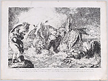 The vision of the prophet Daniel, Luigi Sabatelli Italian, Etching