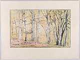 The Approaching Autumn (Fontainebleau), Amédée Joyau French, Lithograph