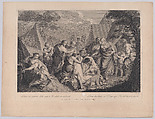Laban Searching for his Gods, after Etienne Jeaurat, Michel Aubert  French, Etching