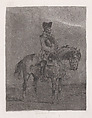 Mounted soldier, John-Lewis Brown  French, Aquatint