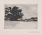 Paysage, John-Lewis Brown  French, Aquatint