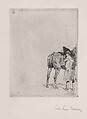 Cavalier, John-Lewis Brown  French, Aquatint