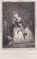 The Embroiderer, Jean Jacques Flipart French, Etching and engraving with stippling; third and final state