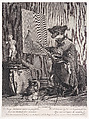 The Painter, Louis Surugue French, Etching and engraving
