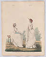 Gallery of Fashion, vol. VI: April 1 1799 - March 1 1800, Nicolaus Heideloff (German, Stuttgart 1761–1837 The Hague), Illustrations: etching and engraving (hand colored)