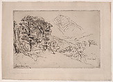 Scotch Firs, Inveroran, Sir Francis Seymour Haden  British, Etching printed in blackish brown ink; Harrington's trial proof a; Schneiderman's first state of three